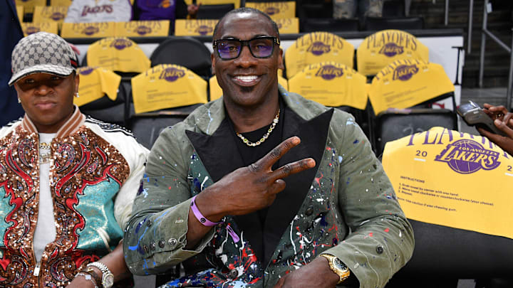 Celebrities At The Los Angeles Lakers Game