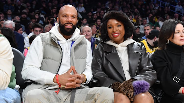 Celebrities At The Los Angeles Lakers Game