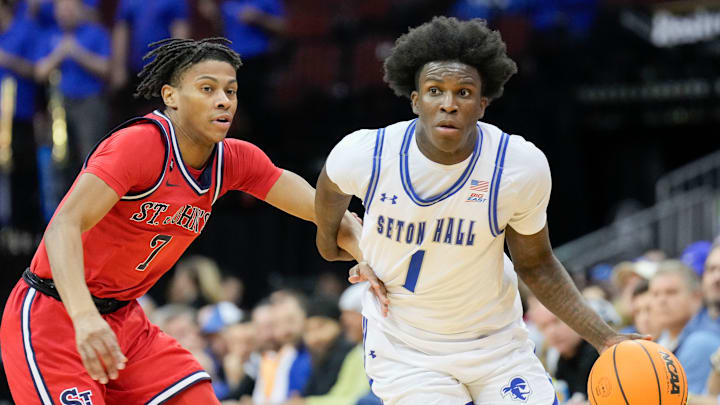 St. John's v Seton Hall; St. John's basketball guard Kadary Richmond playing against the Red Storm during his tenure with Seton Hall