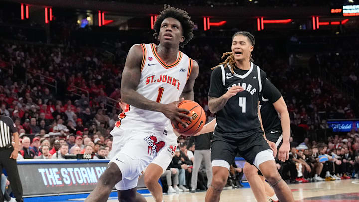 Providence v St. John's; Kadary Richmond drives for a layup against Providence