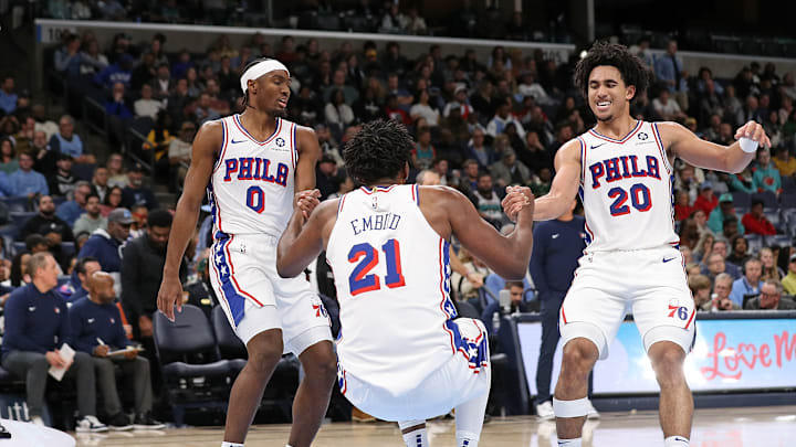 Tyrese Maxey, Joel Embiid, Jared McCain