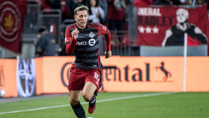 Federico Bernardeschi #10 seen in action during the MLS game...
