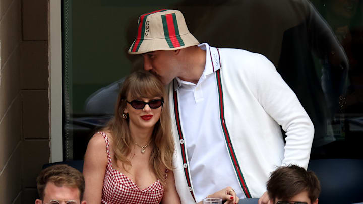 Travis Kelce and Taylor Swift at the 2024 US Open