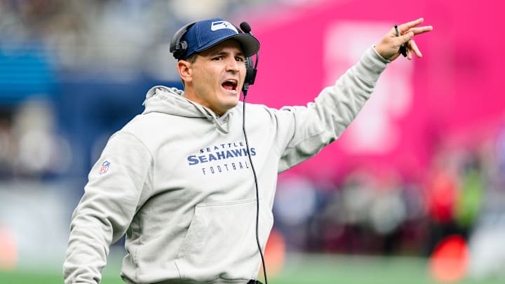 Mike Macdonald of the Seattle Seahawks
