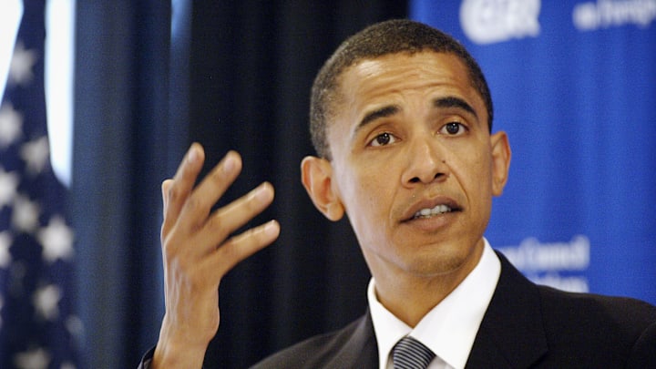 Senate Candidate Barack Obama Speaks In Chicago