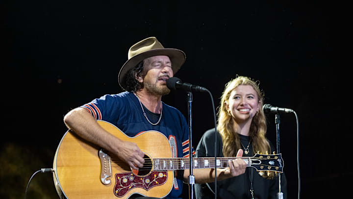 Eddie Vedder, Harper Vedder at 2024 Ohana Music Festival
