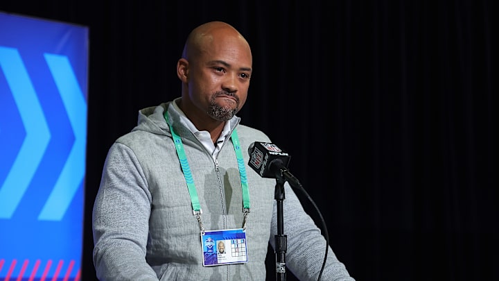 General manager Terry Fontenot at the NFL Combine