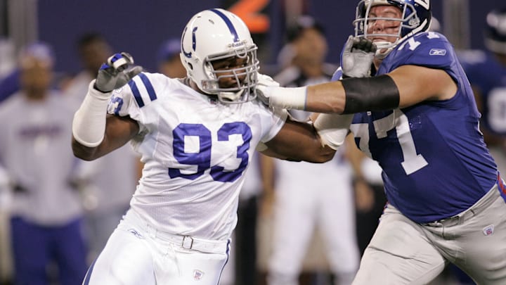 Dwight Freeney with the Indianapolis Colts