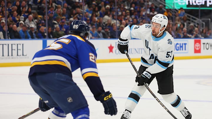 The Utah Mammoth visit St. Louis tonight to face the Blues. The Utah Mammoth visit St. Louis tonight to face the Blues.