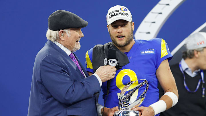 NFC Championship - Terry Bradshaw, Matthew Stafford, Los Angeles Rams