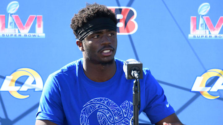 Super Bowl LVI - Los Angeles Rams Practice & Media Day, Darious Williams