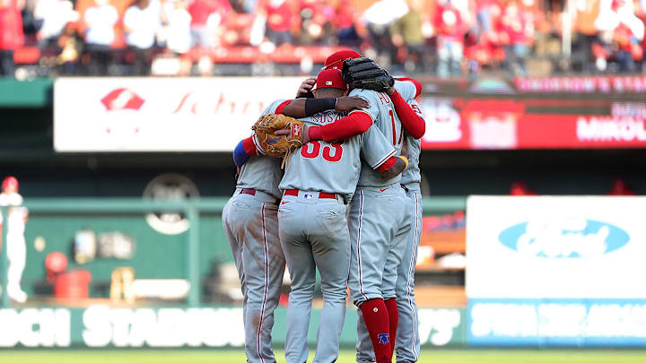 The Philadelphia Phillies in the 2022 NL Wild Card Series against the St. Louis Cardinals