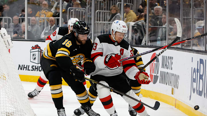 New Jersey Devils v Boston Bruins New Jersey Devils v Boston Bruins