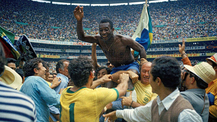 Pele played an instrumental role in Brazil's triumph at the 1970 World Cup Pele played an instrumental role in Brazil's triumph at the 1970 World Cup