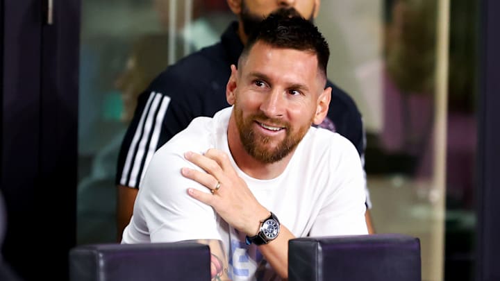 Lionel Messi watched Inter Miami's penultimate game of the 2023 MLS season from the stands Lionel Messi watched Inter Miami's penultimate game of the 2023 MLS season from the stands