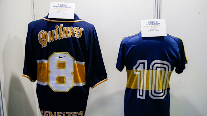 Riquelme y Maradona.