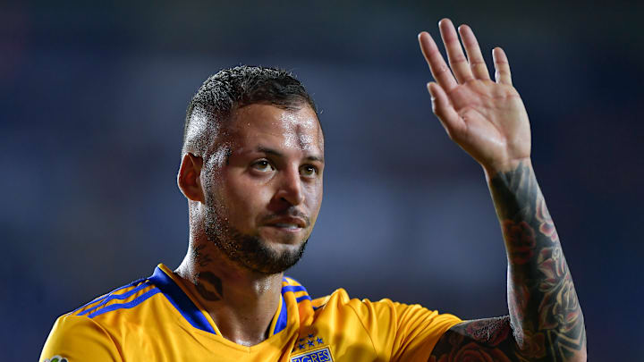 El jugador Nicolás López.}