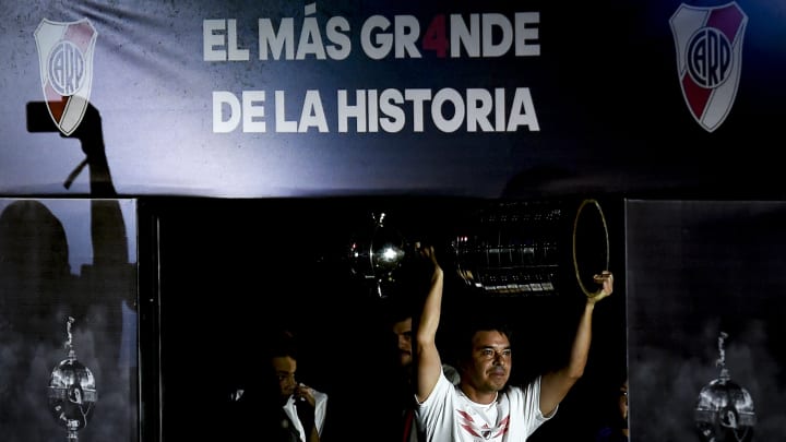 River Plate Celebrate After They Win Copa Libertadores Final