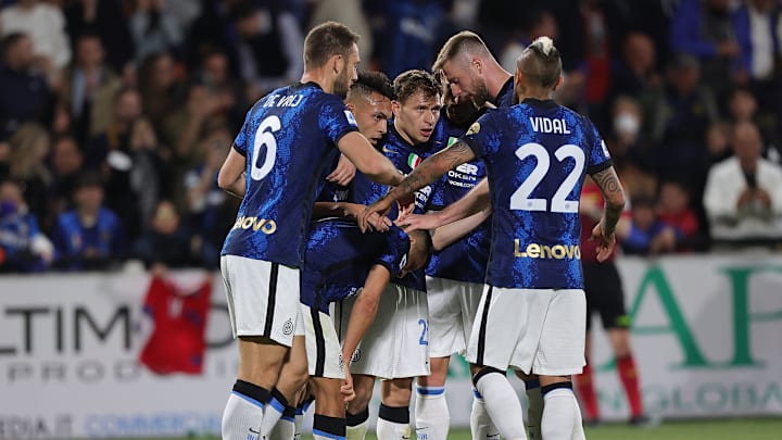 L'esultanza dell'Inter L'esultanza dell'Inter