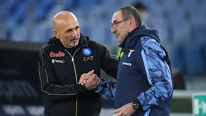 Maurizio Sarri e Luciano Spalletti Maurizio Sarri e Luciano Spalletti