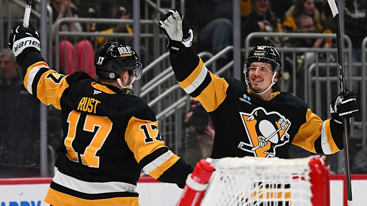 Bryan Rust and Rickard Rakell