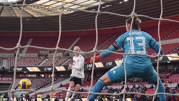 Hier traf Lea Schüller zum 1:1 gegen Spanien