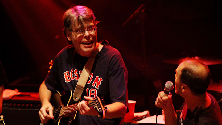 Rock Bottom Remainders in concert.