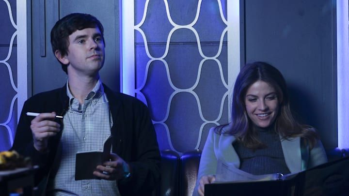 THE GOOD DOCTOR - ÒA BlipÓ - When a patient comes in with persistent and lingering COVID symptoms, the team discovers she may be dealing with something harder to treat. Andrews and Villanueva must contend with their hierarchy at the hospital and its effect on their relationship. MONDAY, APRIL 3 (10:01-11:00 p.m. EDT), on ABC. (ABC/Jeff Weddell)
FREDDIE HIGHMORE, PAIGE SPARA