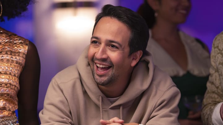 Lin-Manuel Miranda as Hermes in Percy Jackson and the Olympians. Image: Disney+.