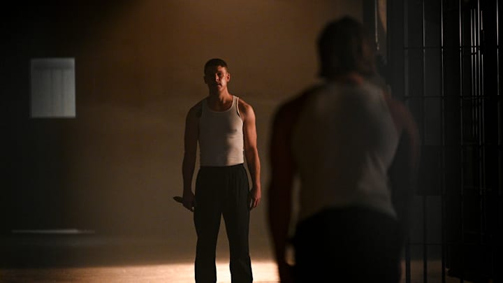 “Something’s Coming” – Bode is back in prison where he receives some shocking news. Meanwhile, the station 42 crew responds to a massive earthquake that rocks Edgewater to its core, on the second season premiere of FIRE COUNTRY, Friday, Feb. 16 (9:00-10:00 PM, ET/PT) on the CBS Television Network, and streaming on Paramount+ (live and on demand for Paramount+ with SHOWTIME subscribers, or on demand for Paramount+ Essential subscribers the day after the episode airs)*. Pictured: Grant Harvey as