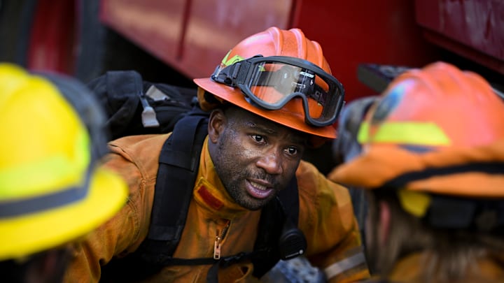 “Watch Your Step” – The station 42 crew responds to an out-of-control blaze at a wellness retreat, and the third rock crew tries to protect one of their own from a dangerous overdose, on FIRE COUNTRY, Friday, April 21 (9:00-10:00 PM, ET/PT) on the CBS Television Network and available to stream live and on demand on Paramount+*. Pictured: W Tre Davis as Freddy Mills. Photo: Sergei Bachlakov/CBS ©2023 CBS Broadcasting, Inc. All Rights Reserved.
