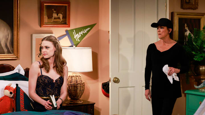 "Episode #12847 - Victor and Nikki's 40th Anniversary" -- Coverage of the CBS Original Daytime Series THE YOUNG AND THE RESTLESS, scheduled to air on the CBS Television Network. Pictured: Hayley Erin as Claire Grace and Colleen Zenk as Jordan. Photo: Sonja Flemming/CBS ©2024 CBS Broadcasting, Inc. All Rights Reserved.