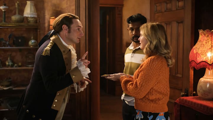 “Sam’s Dad” – When Sam’s dad (Dean Norris) comes to Woodstone for a visit, Patience (Mary Holland) puts their father-daughter relationship to the test. Also, Isaac must deal with the fallout from his breakup with Nigel and Thor and Flower handle an awkward situation with Nancy, on the CBS Original series GHOSTS, Thursday, Oct. 24 (8:31-9:01 PM, ET/PT) on the CBS Television Network, and streaming on Paramount+ (live and on demand for Paramount+ with SHOWTIME subscribers, or on demand for