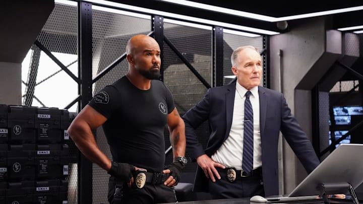 “Human Interest” – Tan is left reeling when his girlfriend is kidnapped, and 20-Squad must race to track down a violent cartel leader who may be behind the abduction, on S.W.A.T., Friday, Nov. 15 (8:00-9:00 PM, ET/PT) on the CBS Television Network, and streaming on Paramount+ (live and on-demand for Paramount+ with SHOWTIME subscribers, or on-demand for Paramount+ Essential subscribers the day after the episode airs)*. Pictured (L-R): Shemar Moore as Daniel “Hondo” Harrelson and Patrick St.