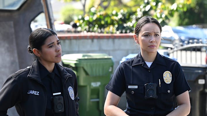 THE ROOKIE - ÒA Hole in the WorldÓ - The team investigates a pattern of kidnappings which leads them to a discovery that hits close to home with one of their own. Meanwhile, Lucy and TimÕs relationship is put to the test as they begin to feel the hard hours of their jobs. TUESDAY, MARCH 28 (8:00-9:00 p.m. EDT), on ABC. (ABC/John Fleenor)
LISSETH CHAVEZ, MELISSA O'NEIL