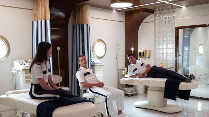 DOCTOR ODYSSEY - ÒSpring BreakÓ - Spring break hits The Odyssey as three college ÒvixensÓ set their sights on Max. Meanwhile, Tristan faces his drinking problem while other passengersÕ struggles keep the medical team on their toes. THURSDAY, APRIL 3 (9:00-10:00 p.m. EDT), on ABC. (Disney/Ray Mickshaw)
PHILLIPA SOO, JOSHUA JACKSON, SEAN TEALE