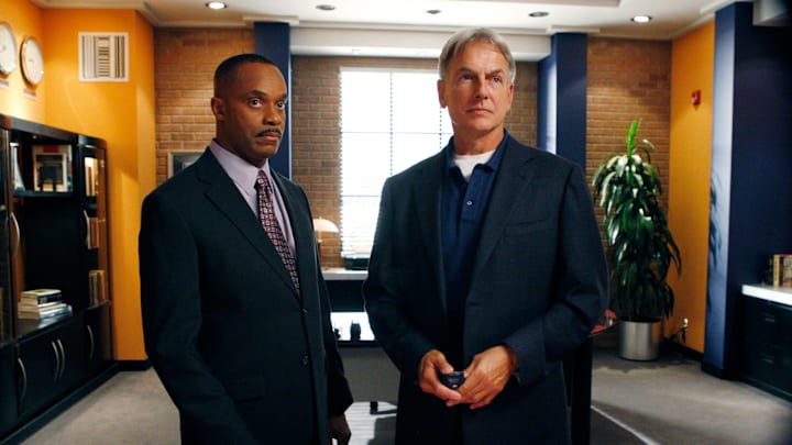 NCIS. L-R: Rocky Carroll and Mark Harmon. Photo: Sonja Flemming/CBS ©2009 CBS BROADCASTING INC. ALL RIGHTS RESERVED