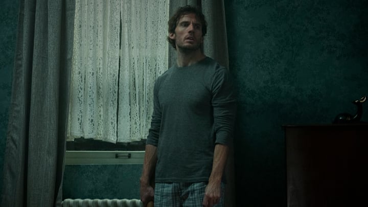 Sam Claflin as Patrick McKee in Bagman. Photo Credit: Vladislav Lepoev