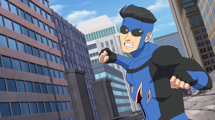 Invincible (Steven Yeun) in Invincible season 4. Courtesy of Prime Video.
