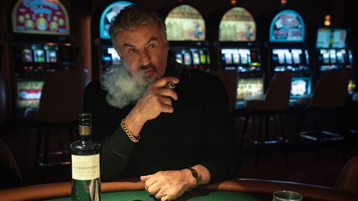 Sylvester Stallone as Dwight "The General" Manfredi of the Paramount+ original series TULSA KING. Photo Cr: Brian Douglas/Paramount+. © 2024 Viacom International Inc. All Rights Reserved.