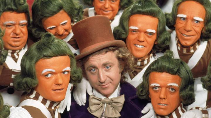 WILLY WONKA AND THE CHOCOLATE FACTORY - A family musical fantasy in which an eccentric candy maker hides five golden tickets inside five candy bars and then tests the honesty of the winners to determine who gets the dream-of-a-lifetime jackpot. 
(©WOLPER PICTURES, LTD.)
GENE WILDER, OOMPA LOOMPAS