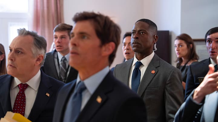 PARADISE - “The Day” - Sinatra and Xavier confront the past, returning to the harrowing day that brought them to Paradise. DAVID AARON BAKER, JAMES MARSDEN, STERLING K. BROWN