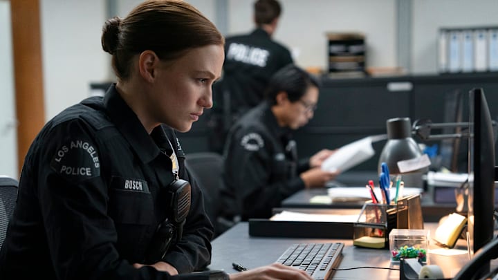 Maddie Bosch (Madison Lintz) in BOSCH: LEGACY Photo Credit: Tyler Golden/Prime © Amazon Content Services LLC