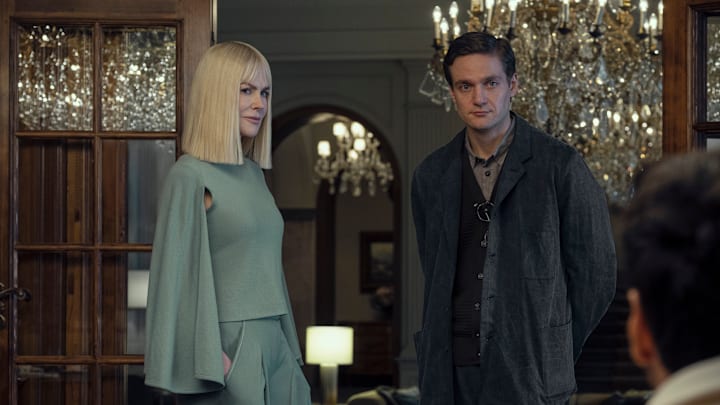 NINE PERFECT STRANGERS - “The Other Side” - Matteo confronts Victoria about the secret she has been keeping from Imogen, while Peter is shaken by a new revelation. (Disney/Reiner Bajo)
NICOLE KIDMAN, LUCAS ENGLANDER