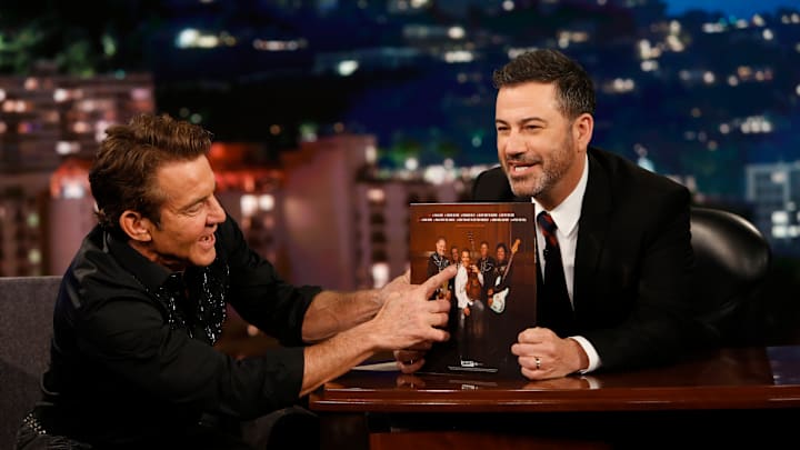 JIMMY KIMMEL LIVE! - "Jimmy Kimmel Live!" airs every weeknight at 11:35 p.m. EDT and features a diverse lineup of guests that include celebrities, athletes, musical acts, comedians and human interest subjects, along with comedy bits and a house band. The guests for Wednesday, May 1, included Emilia Clarke ("Game of Thrones"), Dennis Quaid ("The Intruder"), and musical guest P!nk. (ABC/Randy Holmes)
DENNIS QUAID, JIMMY KIMMEL JIMMY KIMMEL LIVE! - "Jimmy Kimmel Live!" airs every weeknight at 11:35 p.m. EDT and features a diverse lineup of guests that include celebrities, athletes, musical acts, comedians and human interest subjects, along with comedy bits and a house band. The guests for Wednesday, May 1, included Emilia Clarke ("Game of Thrones"), Dennis Quaid ("The Intruder"), and musical guest P!nk. (ABC/Randy Holmes)
DENNIS QUAID, JIMMY KIMMEL