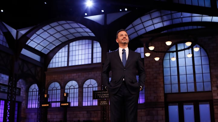 JIMMY KIMMEL LIVE! - "Jimmy Kimmel Live!" airs every weeknight at 11:35 p.m. EDT and features a diverse lineup of guests that include celebrities, athletes, musical acts, comedians and human interest subjects, along with comedy bits and a house band. The guests for Wednesday, October 23, included Senator Bernie Sanders (2020 Democratic presidential campaign), Bill Murray, Ellie Kemper ("My Squirrel Days"), and musical guest The National. (ABC/Randy Holmes)
JIMMY KIMMEL