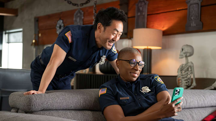 9-1-1 - ÒMasksÓ - The 118 is once again working on the spookiest night of the year and missing out on all the tricks and treats. Meanwhile, BuckÕs Halloween decorations become a little scarier than he had hoped. THURSDAY, OCT. 24 (8:00-9:00 p.m. EDT) on ABC. 
KENNETH CHOI, AISHA HINDS