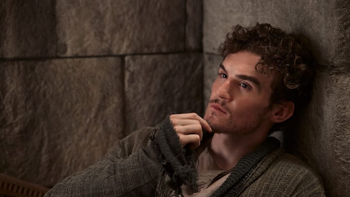 Dónal Finn (Mat Cauthon) in The Wheel of Time season 2. Image: Prime Video.