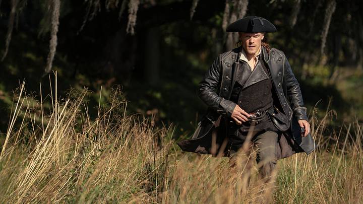 Sam Heughan (“Jamie Fraser”) in Outlander season 8 Episode 9 Sam Heughan (“Jamie Fraser”) in Outlander season 8 Episode 9