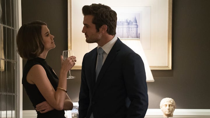 GOOD TROUBLE - "Less Than" - Callie takes her moms, Mariana and Jamie to meet Judge Wilson and his family. Mariana & the other women at Spekulate face a heightened risk of being fired when the spreadsheet they created to fight gender pay equality becomes less anonymous. This episode of "Good Trouble" airs Tuesday, March 19 (8:00 - 9:01 P.M. EDT) on Freeform. (Freeform/Richard Cartwright)
MAIA MITCHELL, BEAU MIRCHOFF